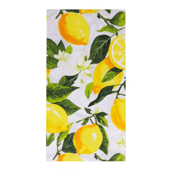 Tea towel ARDESTO Sicilian lemons 50x68cm, 100% cotton, green
