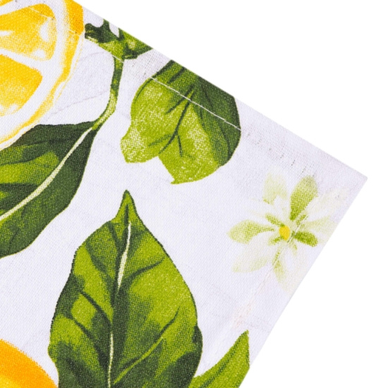 Tea towel ARDESTO Sicilian lemons 50x68cm, 100% cotton, green