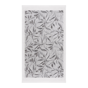 Kitchen towel set ARDESTO Grey leaves 38х63cm, 2pcs, 100% cotton, grey