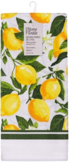 Набор полотенечек для кухни ARDESTO Sicilian lemons 38х63см, 2шт, 100% хлопок, зеленый