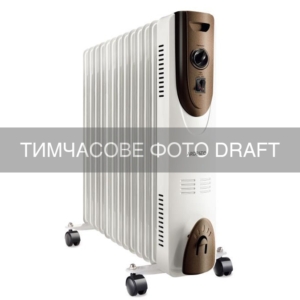 Oil radiator ARDESTO OFH-13X1 25m2, 2500w, mechanical control, 13 sections, white