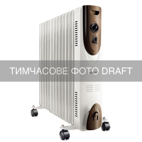 Обігрівач оливний ARDESTO OFH-13X1, 25м2, 2500Вт, мех. упр-ння, 13 секцій, білий