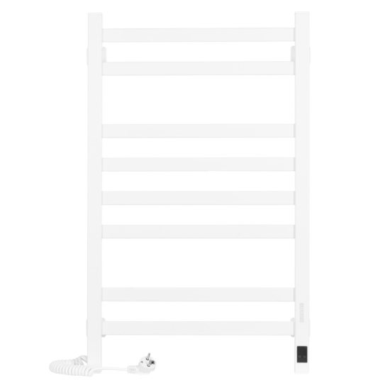 ARDESTO electric towel warmer Star AV, 800x480x71mm, Wi-Fi timer-regulator, steel, left connection, white