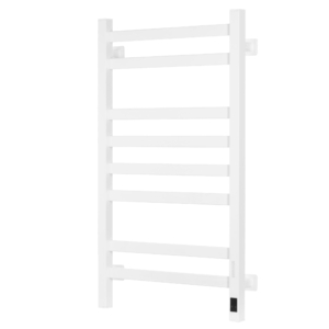 ARDESTO electric towel warmer Star AV, 800x480x71mm, Wi-Fi timer-regulator, steel, left connection, white