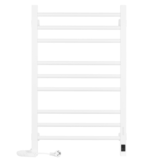 ARDESTO electric towel warmer Star KL, 800x500x71mm, Wi-Fi timer-regulator, steel, left connection, white