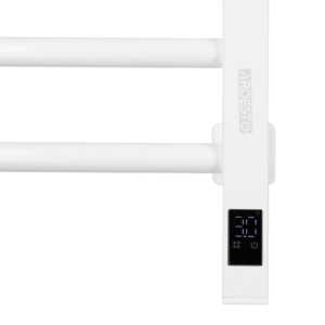 ARDESTO electric towel warmer Star KL, 800x500x71mm, Wi-Fi timer-regulator, steel, left connection, white
