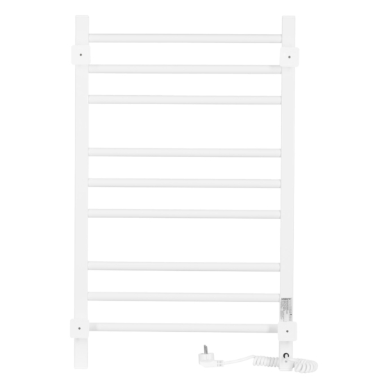 ARDESTO electric towel warmer Star KL, 800x500x71mm, Wi-Fi timer-regulator, steel, left connection, white