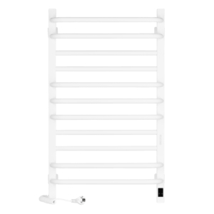 ARDESTO electric towel warmer Star GR, 800x480x161mm, Wi-Fi timer-regulator, steel, left connection, white