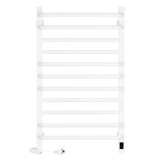 ARDESTO electric towel warmer Star GR, 800x480x161mm, Wi-Fi timer-regulator, steel, left connection, white