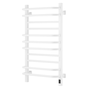 ARDESTO electric towel warmer Star GR, 800x480x161mm, Wi-Fi timer-regulator, steel, left connection, white