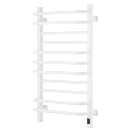 ARDESTO electric towel warmer Star GR, 800x480x161mm, Wi-Fi timer-regulator, steel, left connection, white