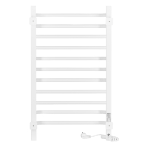 ARDESTO electric towel warmer Star GR, 800x480x161mm, Wi-Fi timer-regulator, steel, left connection, white