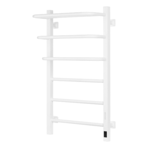ARDESTO electric towel warmer Star FR, 800x480x240mm, Wi-Fi timer-regulator, steel, left connection, white