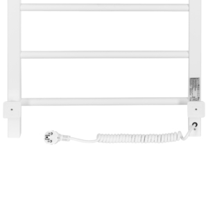 ARDESTO electric towel warmer Star FR, 800x480x240mm, Wi-Fi timer-regulator, steel, left connection, white