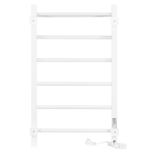 ARDESTO electric towel warmer Star FR, 800x480x240mm, Wi-Fi timer-regulator, steel, left connection, white