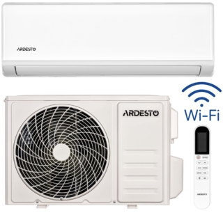 Air Conditioner ARDESTO CoolAir 55m2 on/off 18000BTU 5.0kW A/A -7°С Wi-Fi R32 white