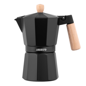 Coffee maker ARDESTO Midori 240ml, 6 cups, aluminum, bamboo