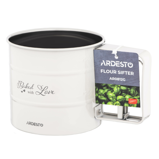 Кружка-сито ARDESTO Tasty Baking, 9.5см, нержавіюча сталь, сірий світлий