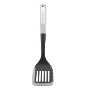 Slotted turner ARDESTO Gemini 34cm, plastic, silicone, grey, black