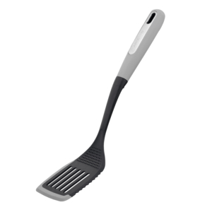 Slotted turner ARDESTO Gemini 34cm, plastic, silicone, grey, black