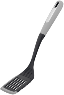 Slotted turner ARDESTO Gemini 34cm, plastic, silicone, grey, black