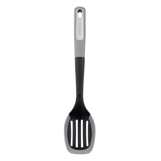 Slotted spoon ARDESTO Gemini 34cm, plastic, silicone, grey, black