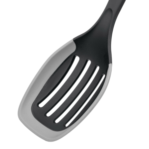 Slotted spoon ARDESTO Gemini 34cm, plastic, silicone, grey, black