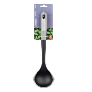 Ladle ARDESTO Gemini, 34cm, plastic, silicone, grey, black