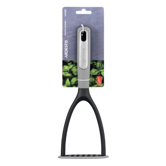 Potato masher ARDESTO Gemini, 34см, plastic, silicone, grey, black