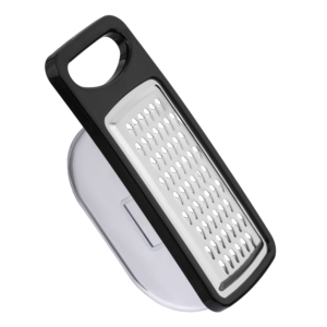Grater with container ARDESTO Gemini, 13.5cm, stainless steel, plastic, black