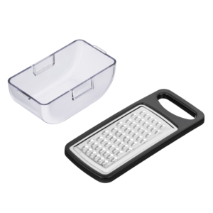 Grater with container ARDESTO Gemini, 13.5cm, stainless steel, plastic, black