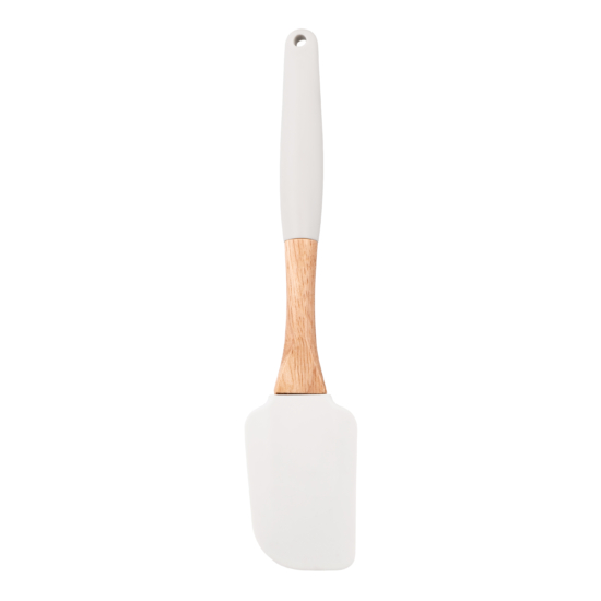 Spatula ARDESTO Tasty Baking 25cm, silicone, wood, light grey