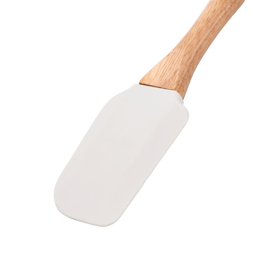 Spatula ARDESTO Tasty Baking 25cm, silicone, wood, light grey