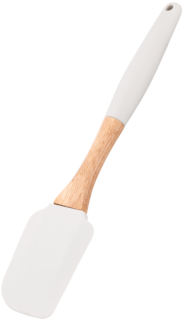 Spatula ARDESTO Tasty Baking 25cm, silicone, wood, light grey
