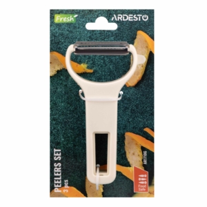 Peelers set ARDESTO Fresh, 3pcs, stainless steel, plastic