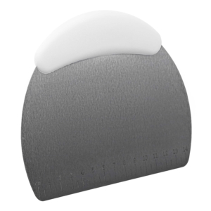 Dough scraper ARDESTO Tasty Baking, 16cm, stainless steel, TPR, light gray