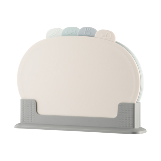 Cutting board set with stand ARDESTO Fresh, 4pcs, 30.8×6.5x21cm, plastic