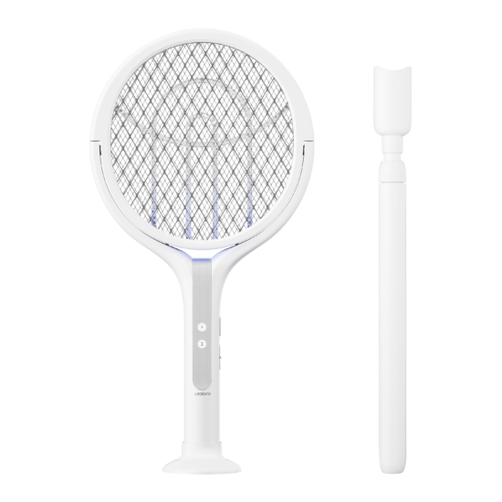 Electric fly swatter ARDESTO, grid 2800 V, battery 1800 mAh, USB-C > USB-A, white