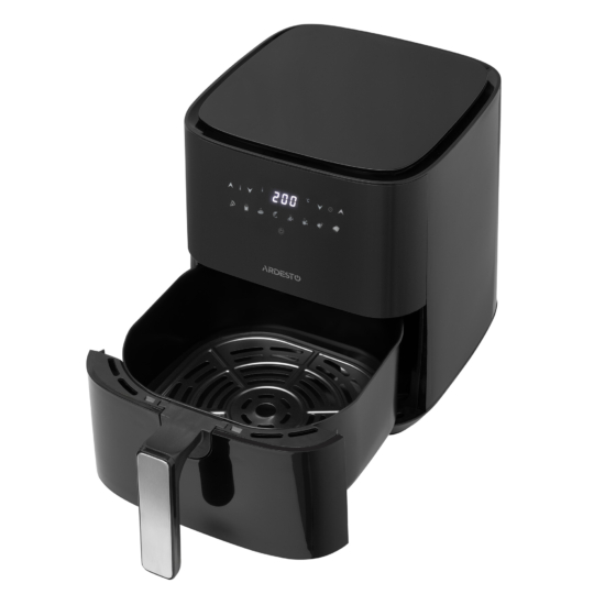 Air fryer ARDESTO 1450W, bowl-5L, touch control, 8 auto programs, plastic, black