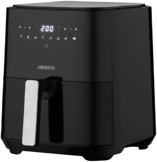 Air fryer ARDESTO 1450W, bowl-5L, touch control, 8 auto programs, plastic, black