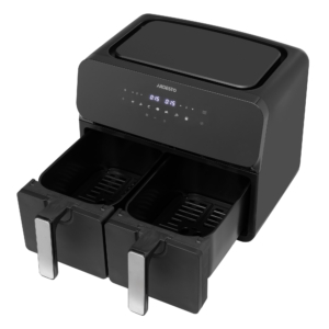 Air fryer ARDESTO 1700W, bowl-2*4.5L, touch control, 7 auto programs, plastic, black