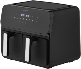 Air fryer ARDESTO 1700W, bowl-2*4.5L, touch control, 7 auto programs, plastic, black