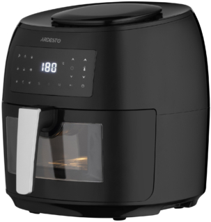 Air fryer ARDESTO 1800W, bowl-7.4L, touch control, 9 auto programs, plastic, black