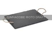 Serving board Ardesto, 30?15cm, slate, black