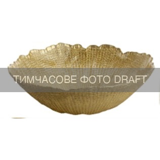 Салатник ARDESTO Golden ice 27.5×8.7см, 2000мл, скло, золотистий