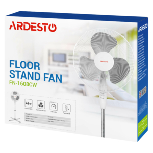 Floor fan ARDESTO FN-1608CW 40cm, 45W, white