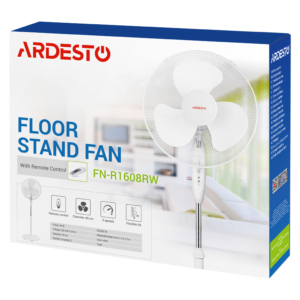 Floor fan ARDESTO FN-R1608RW 40cm, 45W, remote control, white