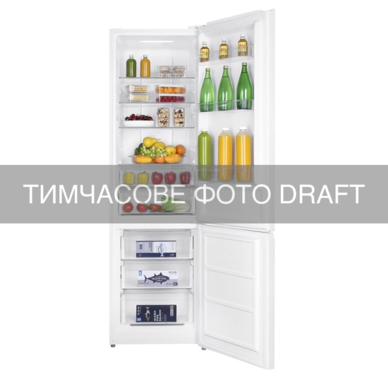 Refrigerator ARDESTO bottom freezer, 201×60х60, ref-245L, freez.-97L, 2doors, А+, NF, display ext, fresh zone, white