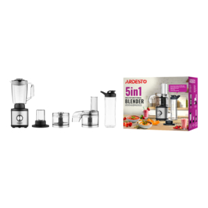 Multifunctional blender ARDESTO, 400W, 5in1, bowl-1000ml, silver-black