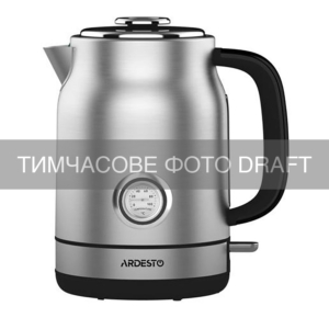 ARDESTO Electric kettle, 1.7L, stainless steel, Strix, silver